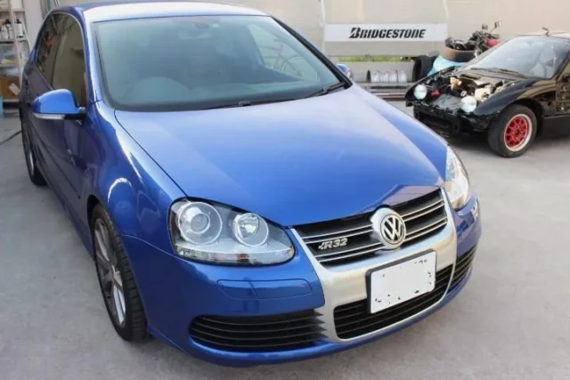 フォルクスワーゲンGOLF/R32のガラスコーティング施工車例/山梨県大月市Ｋ様