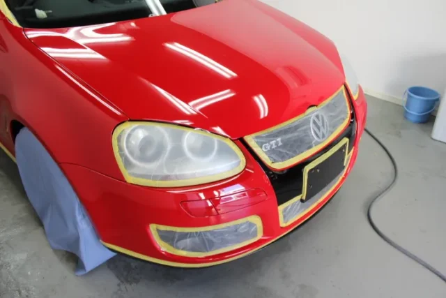 フォルクスワーゲンゴルフGTIのガラスコーティング施工車例/山梨県大月市Ｋ様
