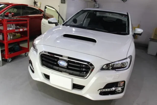 スバルレヴォーグ、ボディー＆ホイールコーティング施工車例／神奈川県小田原市T様