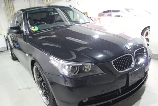 BMW540i、ペルマガードコーティング＆メッキモールのプロテクションフィルム施工／神奈川県相模原市R様