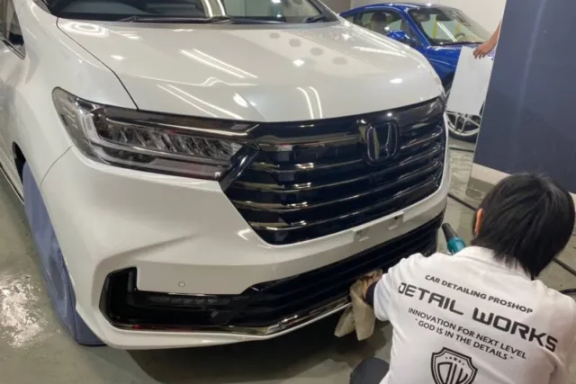 HONDAの新車は磨きが大事！オデッセイのコーティング施工例/東京都八王子市K様