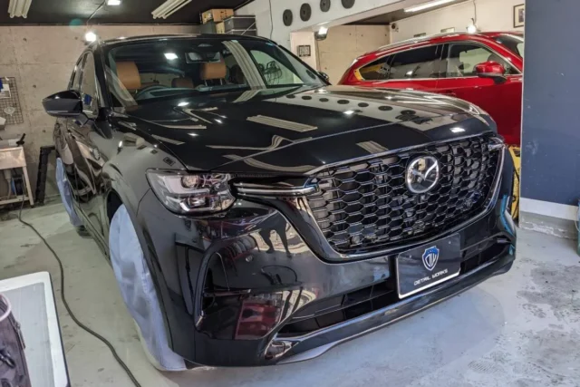 新車マツダCX-60のセラミックコーティングとPPF、ホイール脱着コーティング施工/神奈川県横浜市K様
