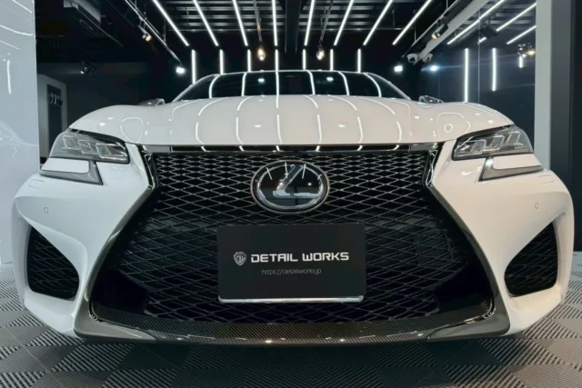 LEXUS GS F ボディコーティング、エンブレムリペア施工例/東京都練馬区T様