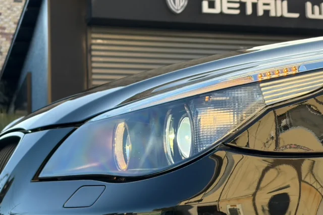 BMW M5［E60］ヘッドライト研磨リペア＋プロテクションフィルム施工例/長野県K様