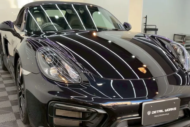 PORSCHEボクスターGTS［981］　ヘッドライト研磨リペア/神奈川県相模原市A様