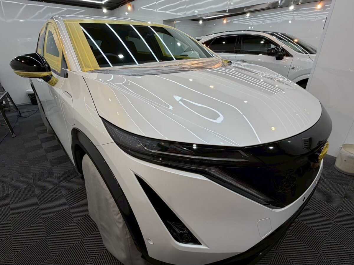 日産アリア マスキング