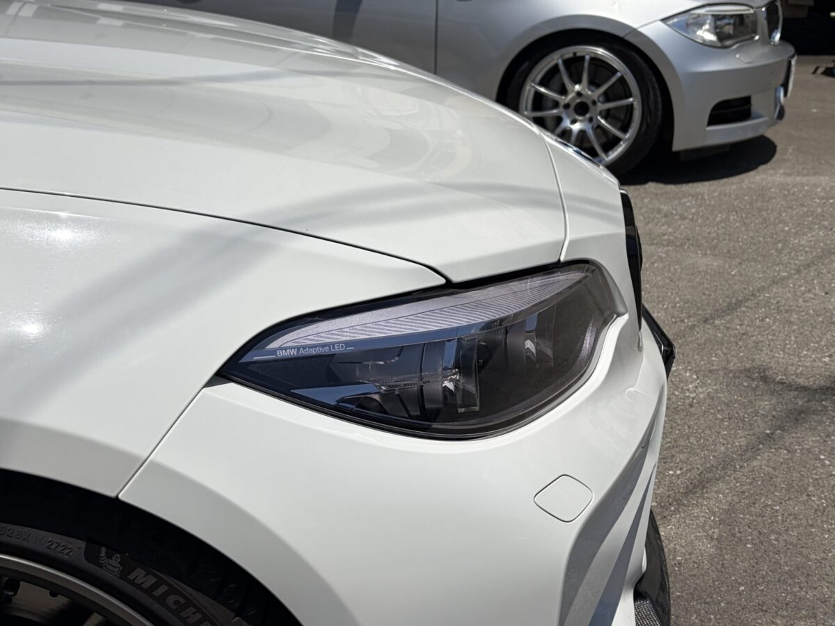 BMW M2 F87　ヘッドライトプロテクション　DIAMOND SWELLのBLACK VIOLET ダイアモンドスウェル ブラックヴァイオレット　バイオレット